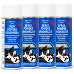 Cat Litter Box Deodorizer Powder Spray & Odor Eliminator - Non-Stick & Non-Stink