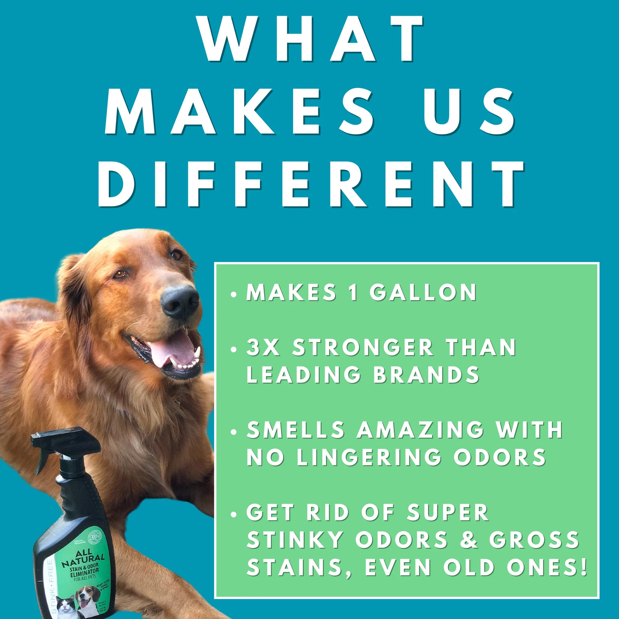 Solid Gel Deodorizer For Pets - Rainstorm Scent (2 pack) + FREE All Na ...