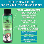 Solid Gel Deodorizer For Pets - Rainstorm Scent (2 pack) + FREE All Natural 4oz Concentrate paired with an empty 24oz spray bottle