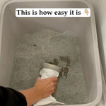 Litter Box Deodorizer Powder & Odor Eliminator (2 pack) - No More Sticky Litter! Fast, Easy, Effective