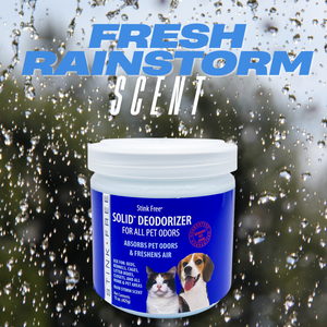 Solid Gel Deodorizer For Pets - Rainstorm Scent