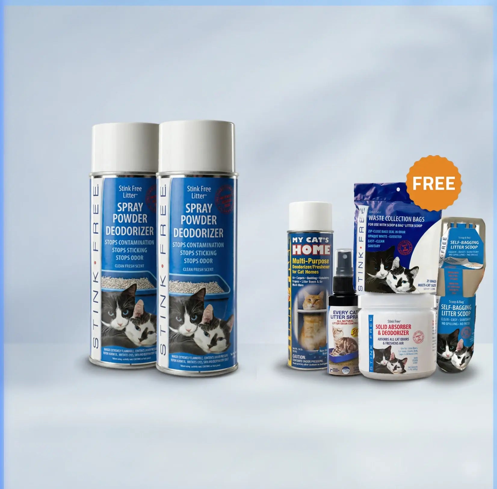 Litter Box Deodorizer Powder & Odor Eliminator (2 pack)