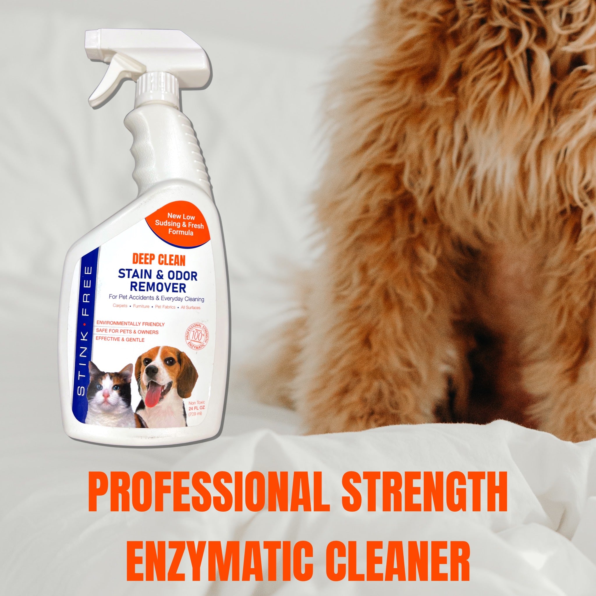 Deep Clean Carpet Stain & Odor Remover For Pets - 24 oz Spray