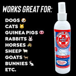 Ring Out for Pets - Ready to Use Spray: Control & Help Ringworm | Clean Pets Skin & Paws | Recovery & Itch Relief Calming Spray for Dog, Cat, Guinea Pig, Small or Large Animals/Pet. 8 oz Spray Bottle