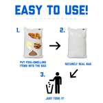 Cat Litter Odor Seal Bag - Smell Proof Kitty Litter Bags. Packs of 21 Bags