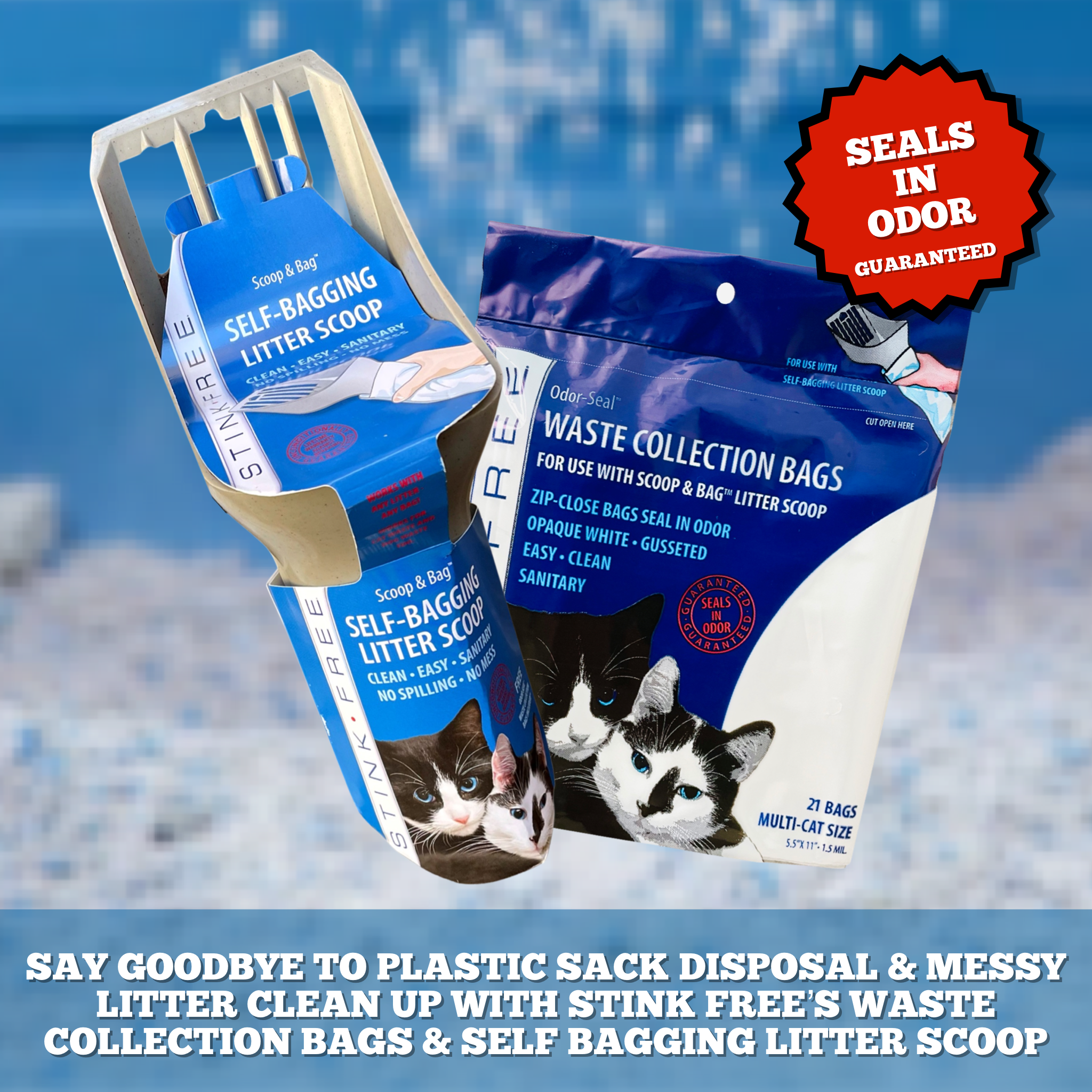 Scute cat litter online scoop with bag