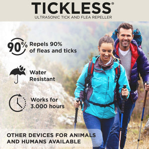 Tickless Ultrasonic Repeller for Humans | Wearable Tick Control & Prevention - Chemical Free