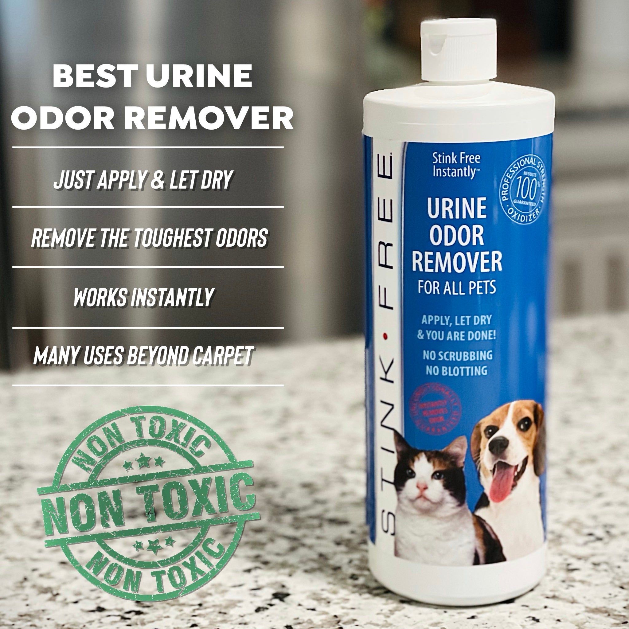 Stink Free - Instant Urine Odor Remover For Pet - 1 Quart